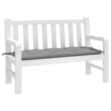VidaXL coussin de banc de jardin 120x50x7 cm tissu oxford gris