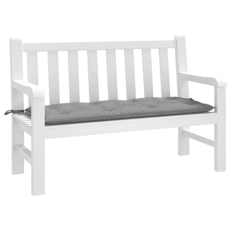 VidaXL coussin de banc de jardin 120x50x7 cm tissu oxford gris