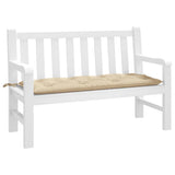 Vidaxx coussin de banc de jardin 120x50x7 cm tissu oxford beige