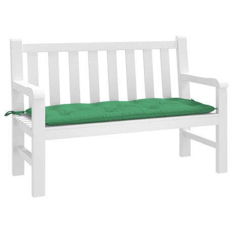VidaXL coussin de banc de jardin 120x50x7 cm tissu oxford vert