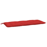 Vidaxl jardin banc coussin 120x50x7 cm oxford tissu rouge