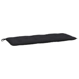 VidaXL coussin de banc de jardin 120x50x7 cm tissu oxford noir