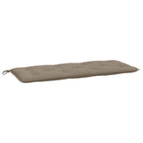 VIDAXL Garden Bench blazina 120x50x7 cm Oxford tkanina taupe