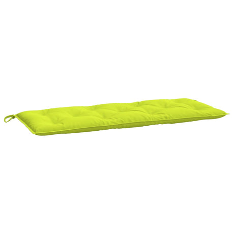 VidaXL coussin de banc de jardin 120x50x7 cm tissu oxford vert vif