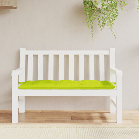 VidaXL coussin de banc de jardin 120x50x7 cm tissu oxford vert vif