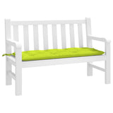 VidaXL coussin de banc de jardin 120x50x7 cm tissu oxford vert vif