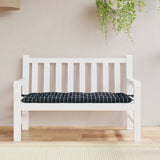 Vidaxl Garden Bench Cushion Checker Pattern 120x50x7 CM Fabric Negro