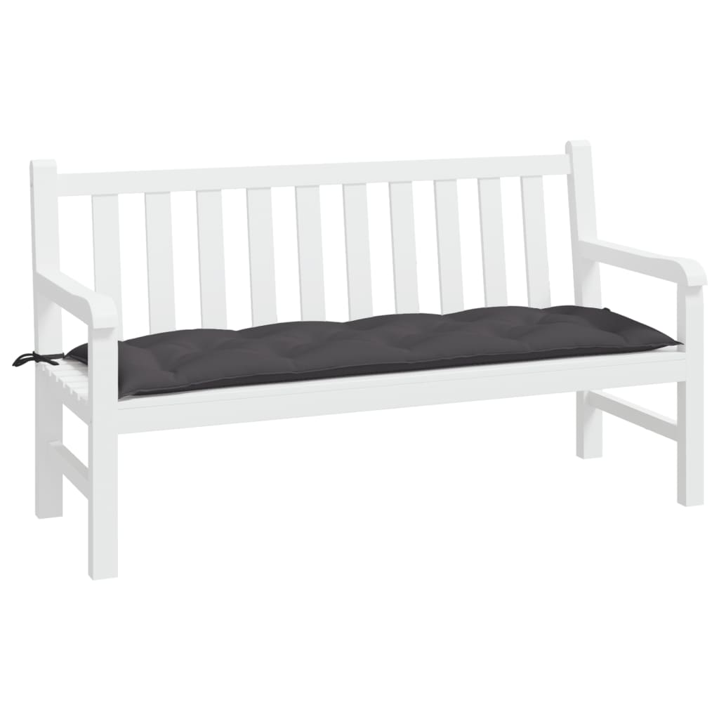 Vidaxx coussin de banc de jardin 150x50x7 cm tissu oxford anthracite