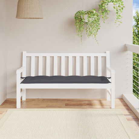 Vidaxx coussin de banc de jardin 150x50x7 cm tissu oxford anthracite