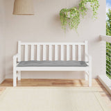 VidaXL coussin de banc de jardin 150x50x7 cm tissu oxford gris