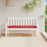 VidaXL coussin de banc de jardin 150x50x7 cm tissu oxford rouge