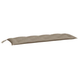 Vidaxx coussin de banc de jardin 150x50x7 cm tissu oxford taupe