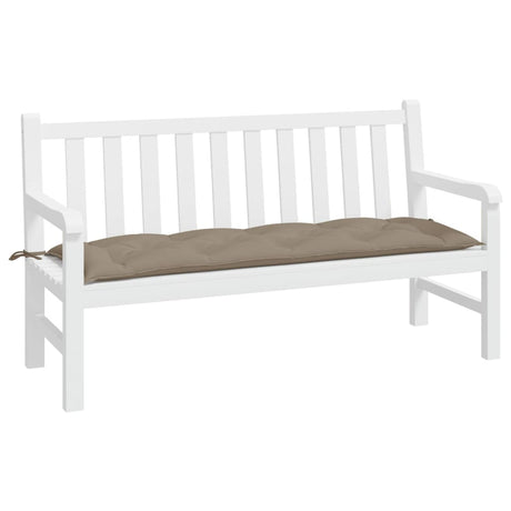 Vidaxx coussin de banc de jardin 150x50x7 cm tissu oxford taupe