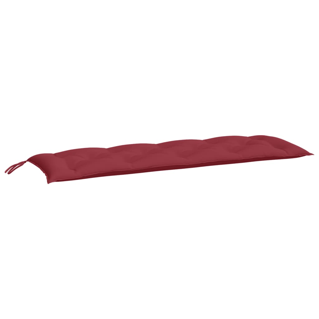 Vidaxl Garden Bench Cushion 150x50x7 CM Oxford Fabric Wine Red