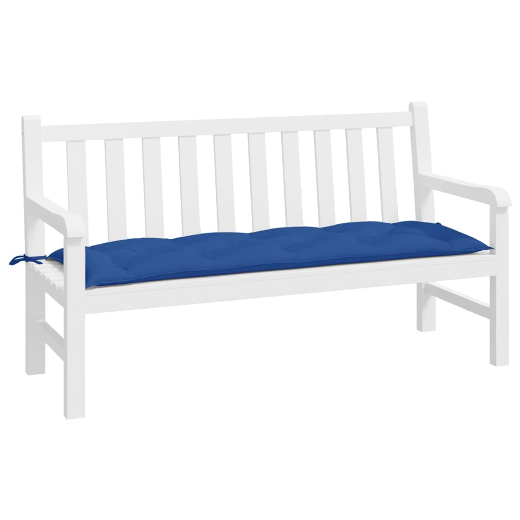 Vidaxx coussin de banc de jardin 150x50x7 cm tissu oxford bleu royal
