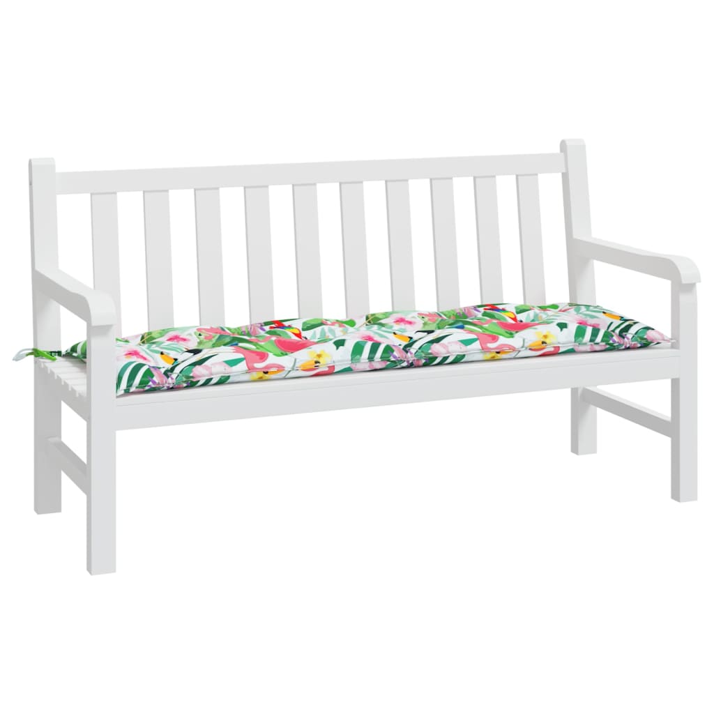 VidaXL coussin de banc de jardin 150x50x7 cm tissu oxford multicolore