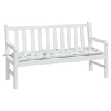 Vidaxx coussin de banc de jardin 150x50x7 cm tissu oxford motif feuille