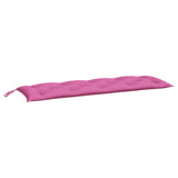 Vidaxx coussin de banc de jardin 150x50x7 cm tissu oxford rose