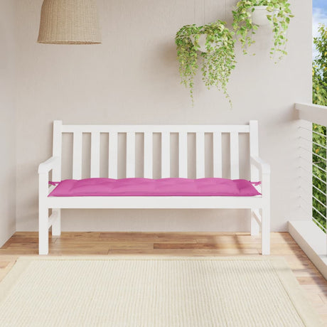 Vidaxx coussin de banc de jardin 150x50x7 cm tissu oxford rose