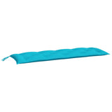 Vidaxx coussin de banc de jardin 150x50x7 cm tissu oxford turquoise