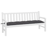 Vidaxx coussin de banc de jardin 180x50x7 cm tissu oxford anthracite