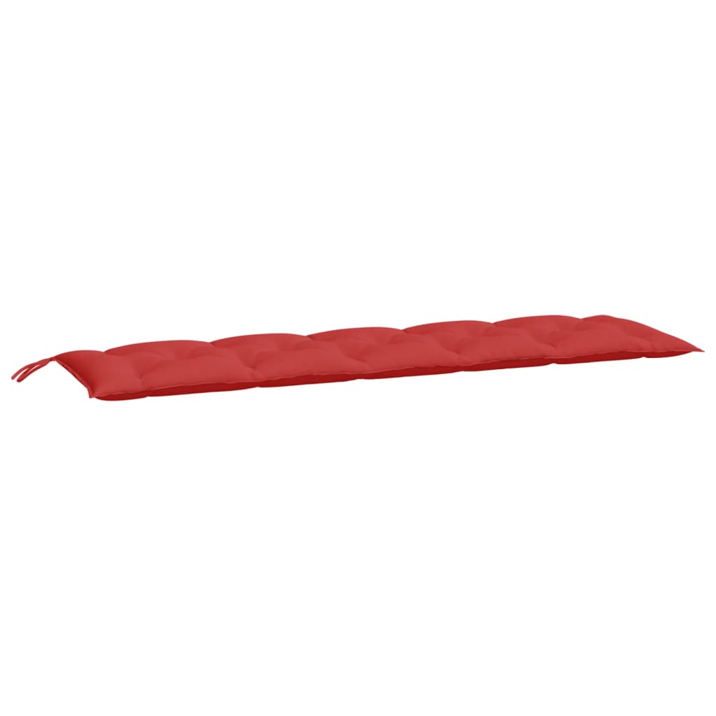 VidaXL coussin de banc de jardin 180x50x7 cm tissu oxford rouge
