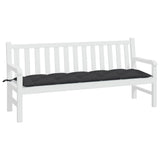 Vidaxx coussin de banc de jardin 180x50x7 cm tissu oxford noir