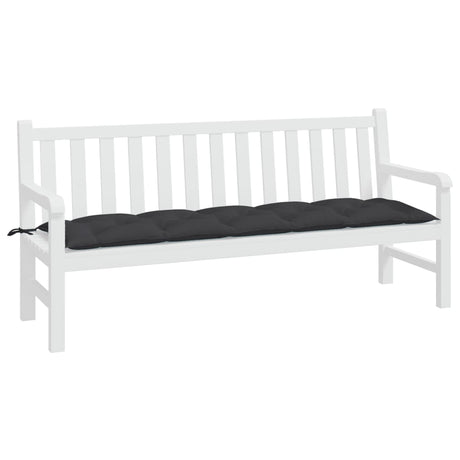 Vidaxx coussin de banc de jardin 180x50x7 cm tissu oxford noir