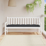 Vidaxx coussin de banc de jardin 180x50x7 cm tissu oxford noir