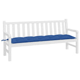 VidaXL coussin de banc de jardin 180x50x7 cm tissu oxford bleu royal