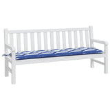 Vidaxx coussin de canapé rayé 180x50x7 cm tissu rayé blanc et bleu