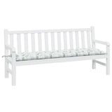 Vidaxx coussin de banc de jardin 180x50x7 cm tissu oxford motif feuille