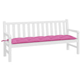 VidaXL coussin de banc de jardin 180x50x7 cm tissu oxford rose