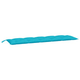 VidaXL coussin de banc de jardin 180x50x7 cm tissu oxford turquoise