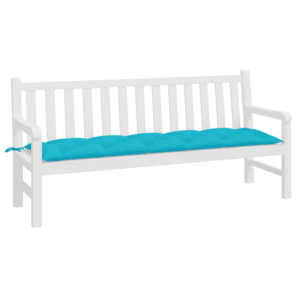 VidaXL coussin de banc de jardin 180x50x7 cm tissu oxford turquoise
