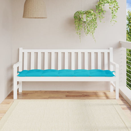 VidaXL coussin de banc de jardin 180x50x7 cm tissu oxford turquoise