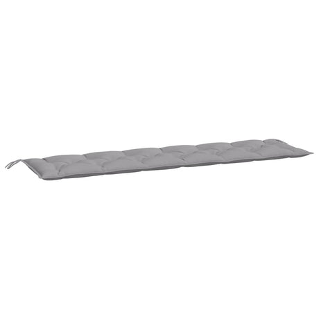 VidaXL coussin de banc de jardin 200x50x7 cm tissu oxford gris