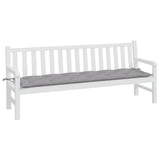 VidaXL coussin de banc de jardin 200x50x7 cm tissu oxford gris