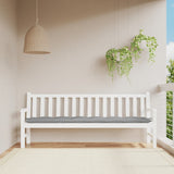 VidaXL coussin de banc de jardin 200x50x7 cm tissu oxford gris