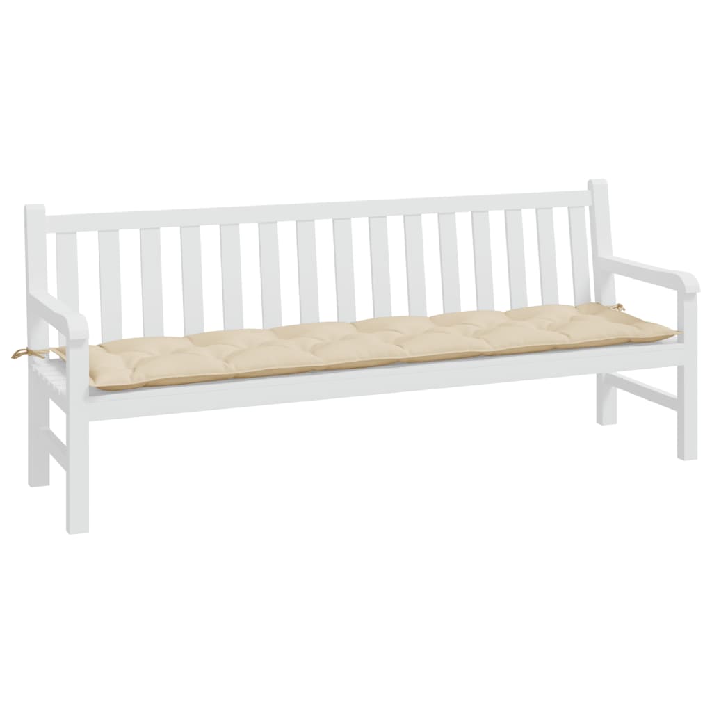 Vidaxl Garden bench cushion 200x50x7 cm Oxford fabric beige