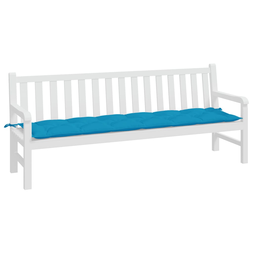 Vidaxx coussin de banc de jardin 200x50x7 cm tissu oxford bleu clair