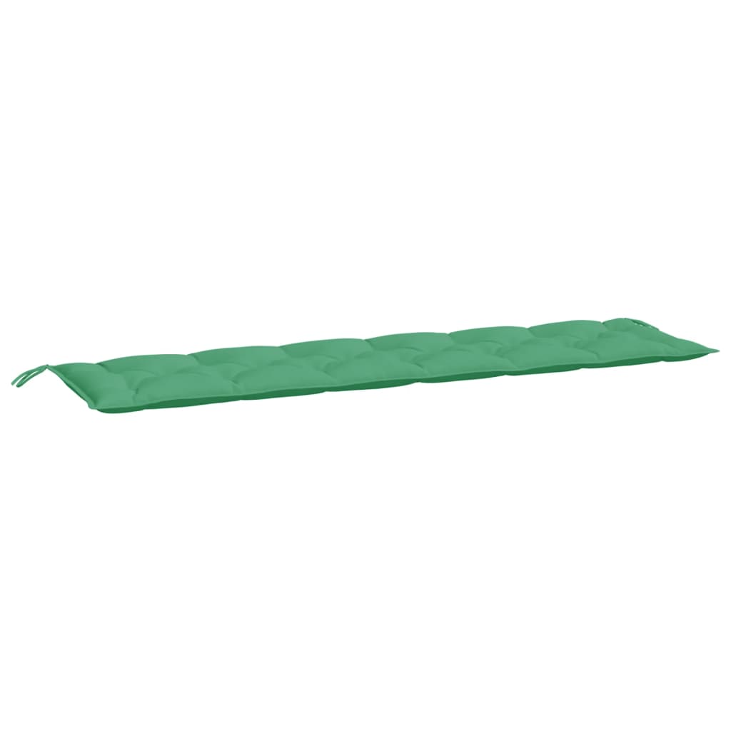 VidaXL coussin de banc de jardin 200x50x7 cm tissu vert