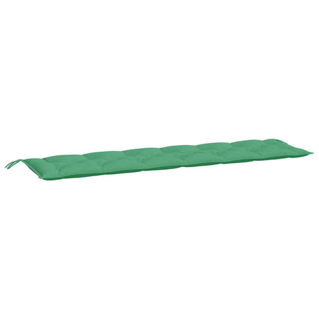 VidaXL coussin de banc de jardin 200x50x7 cm tissu vert