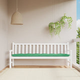 VidaXL coussin de banc de jardin 200x50x7 cm tissu vert