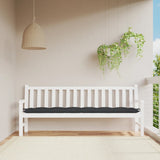 VidaXL coussin de banc de jardin 200x50x7 cm tissu noir