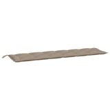 Vidaxx coussin de banc de jardin 200x50x7 cm tissu oxford taupe