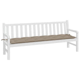 Vidaxx coussin de banc de jardin 200x50x7 cm tissu oxford taupe