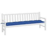 VidaXL coussin de banc de jardin 200x50x7 cm tissu oxford bleu royal