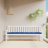 VidaXL coussin de banc de jardin 200x50x7 cm tissu oxford bleu royal