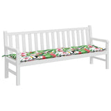 VidaXL coussin de banc de jardin 200x50x7 cm tissu multicolore